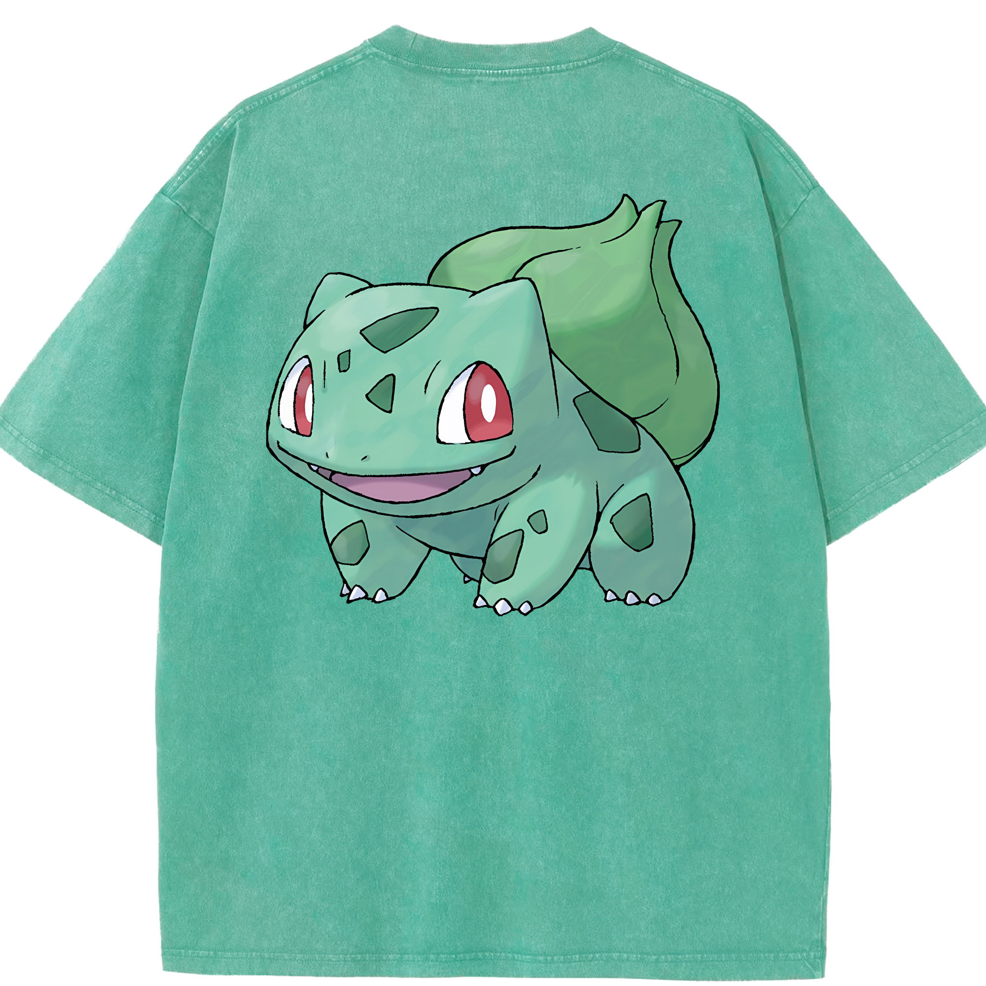 （画像用） ポケットモンスター Pokémon 綿100% ヴィンテージ風 半袖Tシャツ（背面プリント）